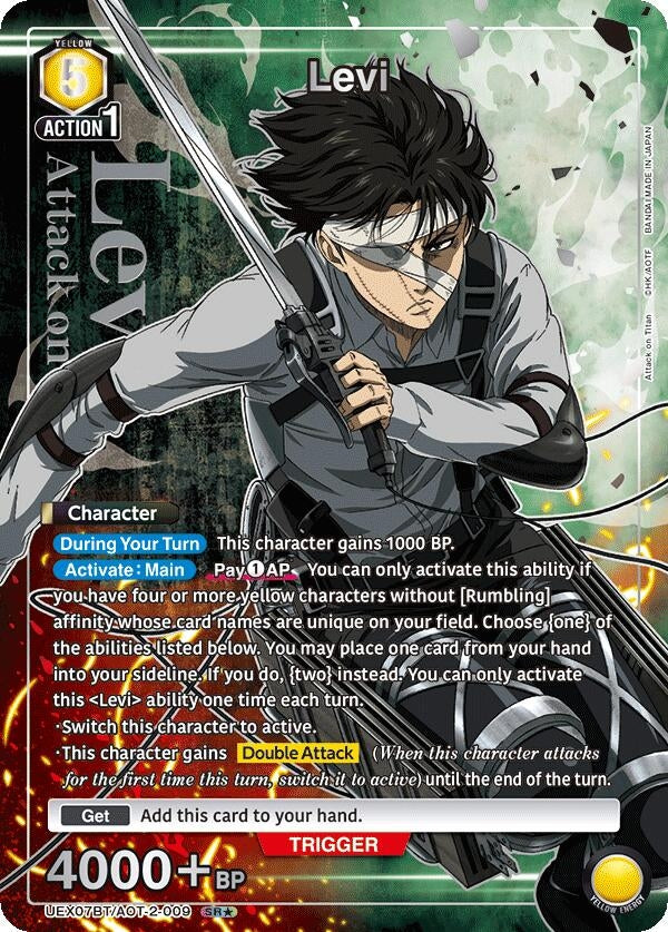Image for Levi (009) (SR*) (UEX07BT/AOT-2-009) (UEX07BT) - Union Arena