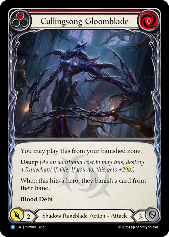 Image for Cullingsong Gloomblade (SBW011) (SAT) - Flesh and Blood TCG
