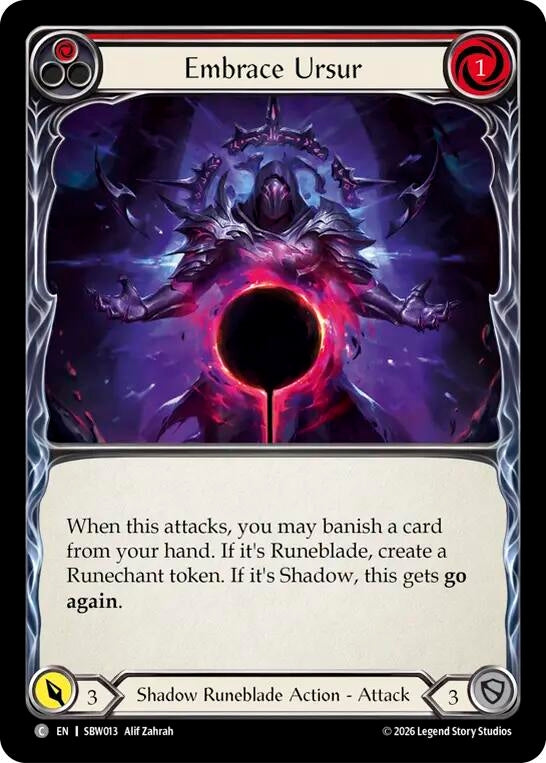 Image for Embrace Ursur (Red) (SBW013) (SAT) - Flesh and Blood TCG