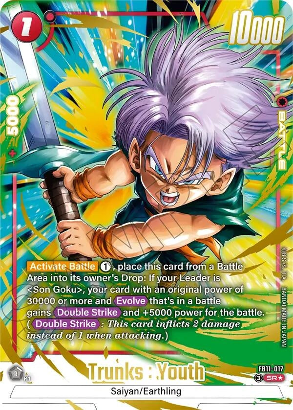 Image for Trunks : Youth - FB11-017 (Alternate Art) (FB11-017) (FB11) - Dragon Ball Super: Fusion World