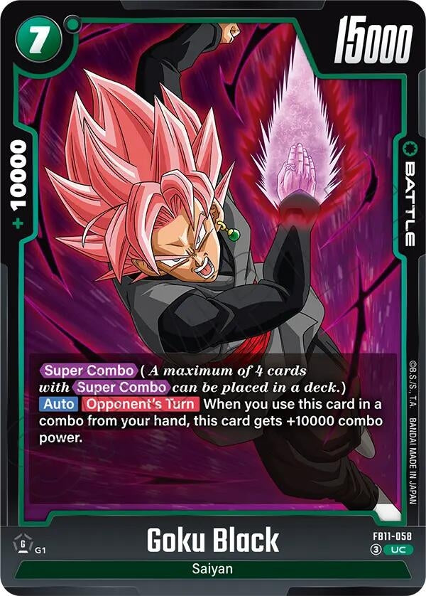 Image for Goku Black - FB11-058 (FB11-058) (FB11) - Dragon Ball Super: Fusion World