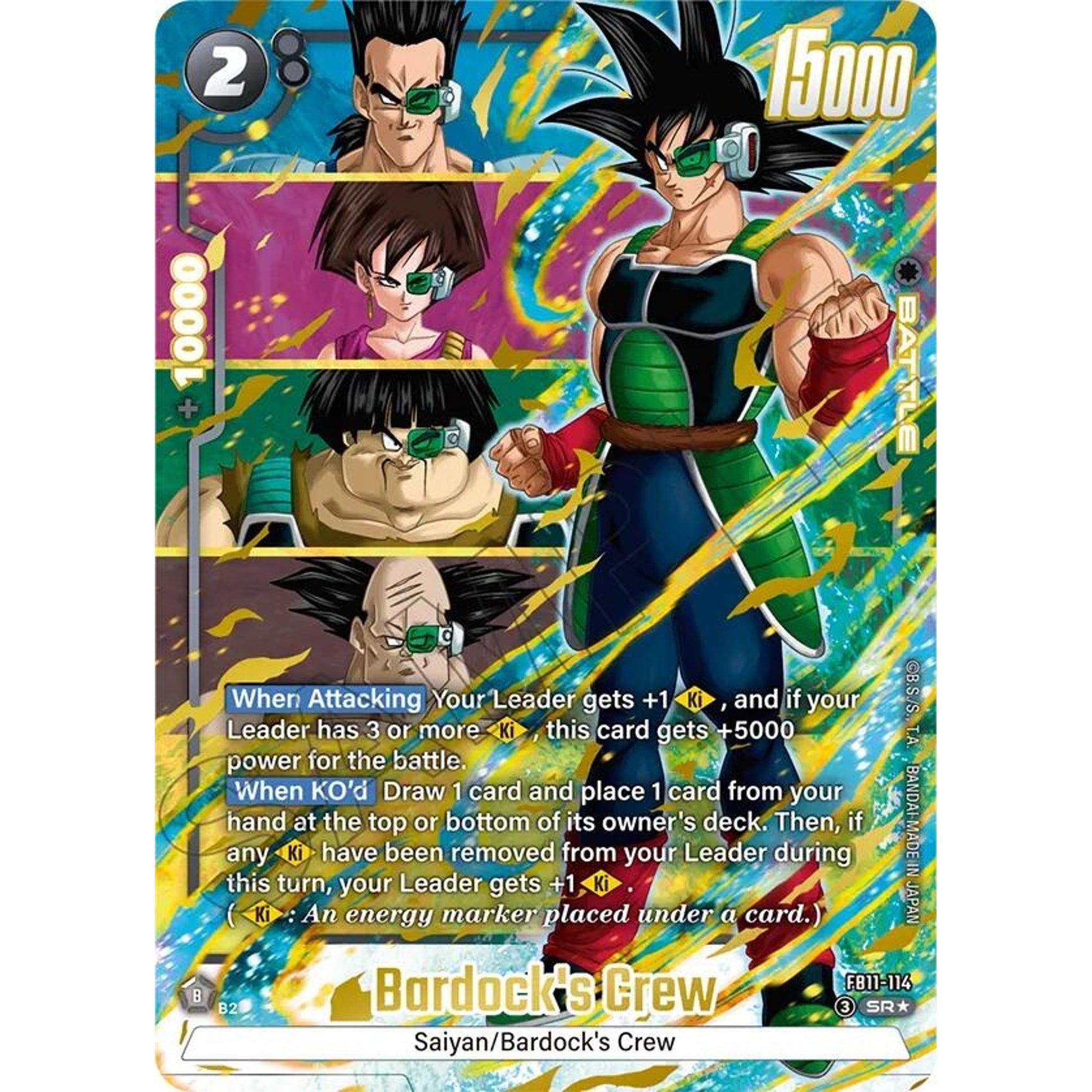 Image for Bardock's Crew - FB11-114 (Alternate Art) (FB11-114) (FB11) - Dragon Ball Super: Fusion World