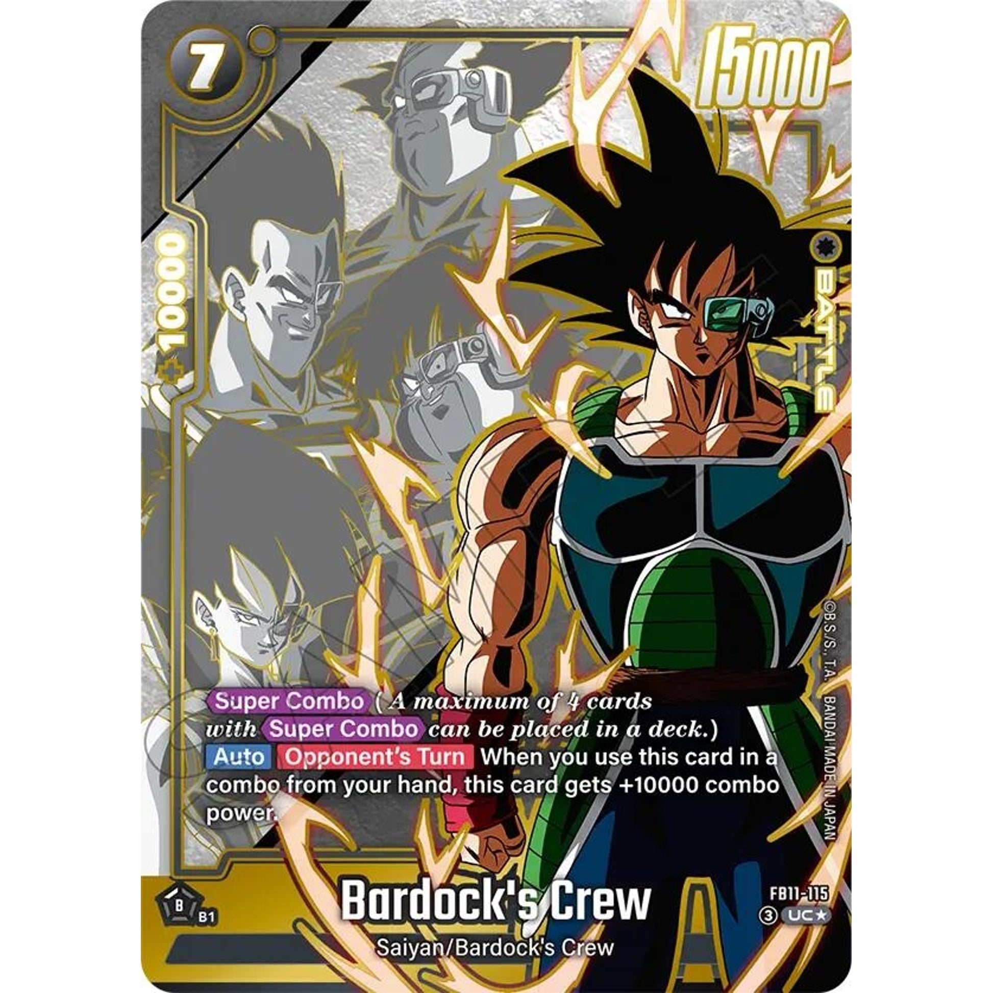 Image for Bardock's Crew - FB11-115 (Alternate Art) (FB11-115) (FB11) - Dragon Ball Super: Fusion World