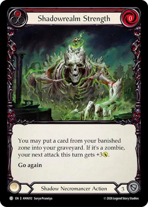 Image for Shadowrealm Strength (Red) (AMA012) (AMA) - Flesh and Blood TCG