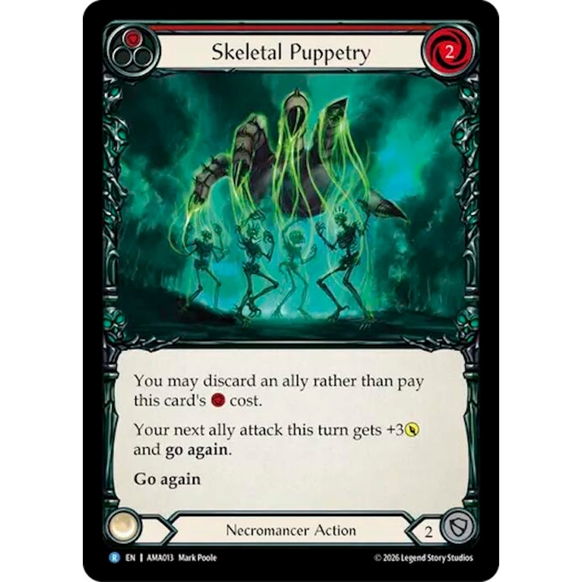 Image for Skeletal Puppetry (Red) (AMA013) (AMA) - Flesh and Blood TCG