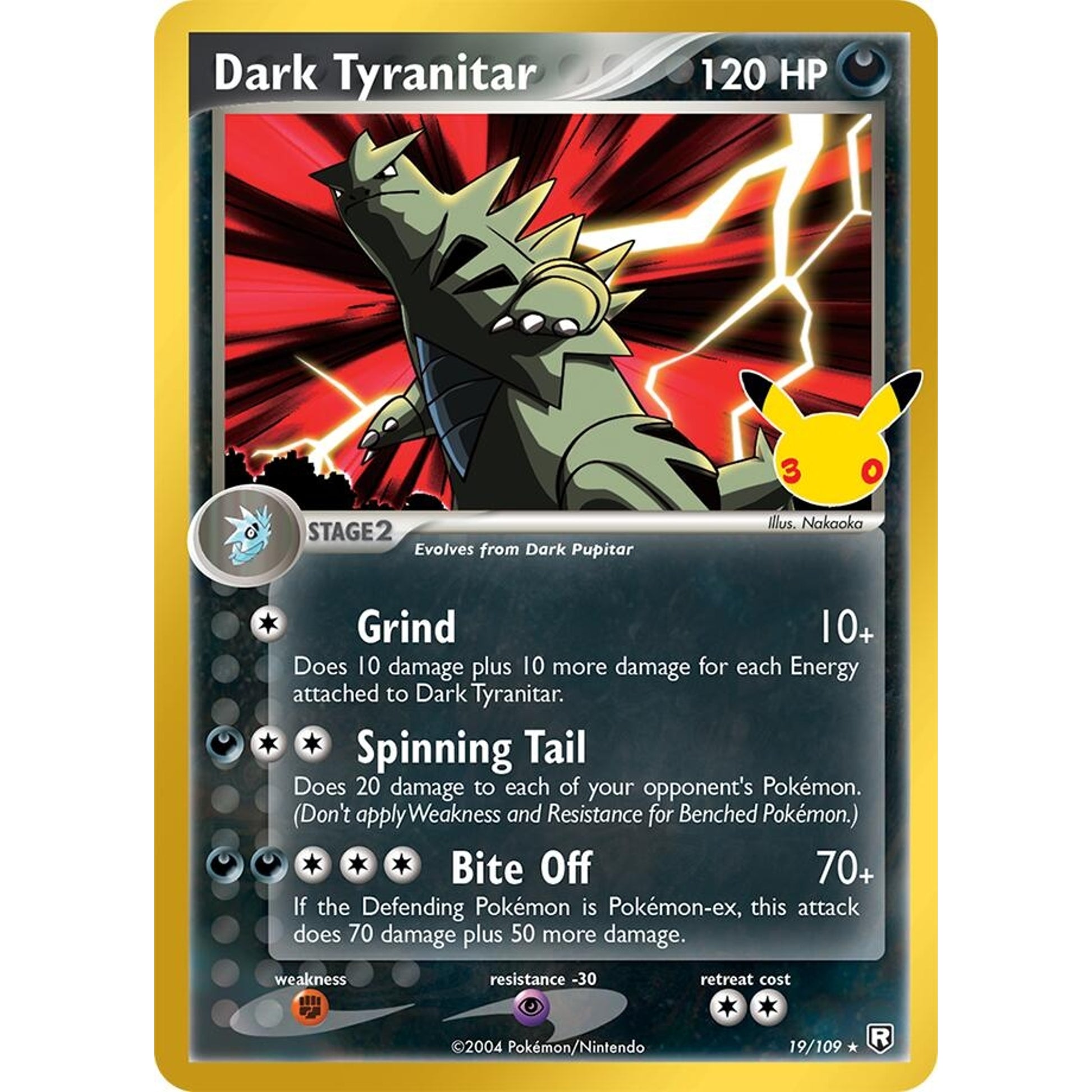 Image for Dark Tyranitar (19/109) (30C) - Pokemon