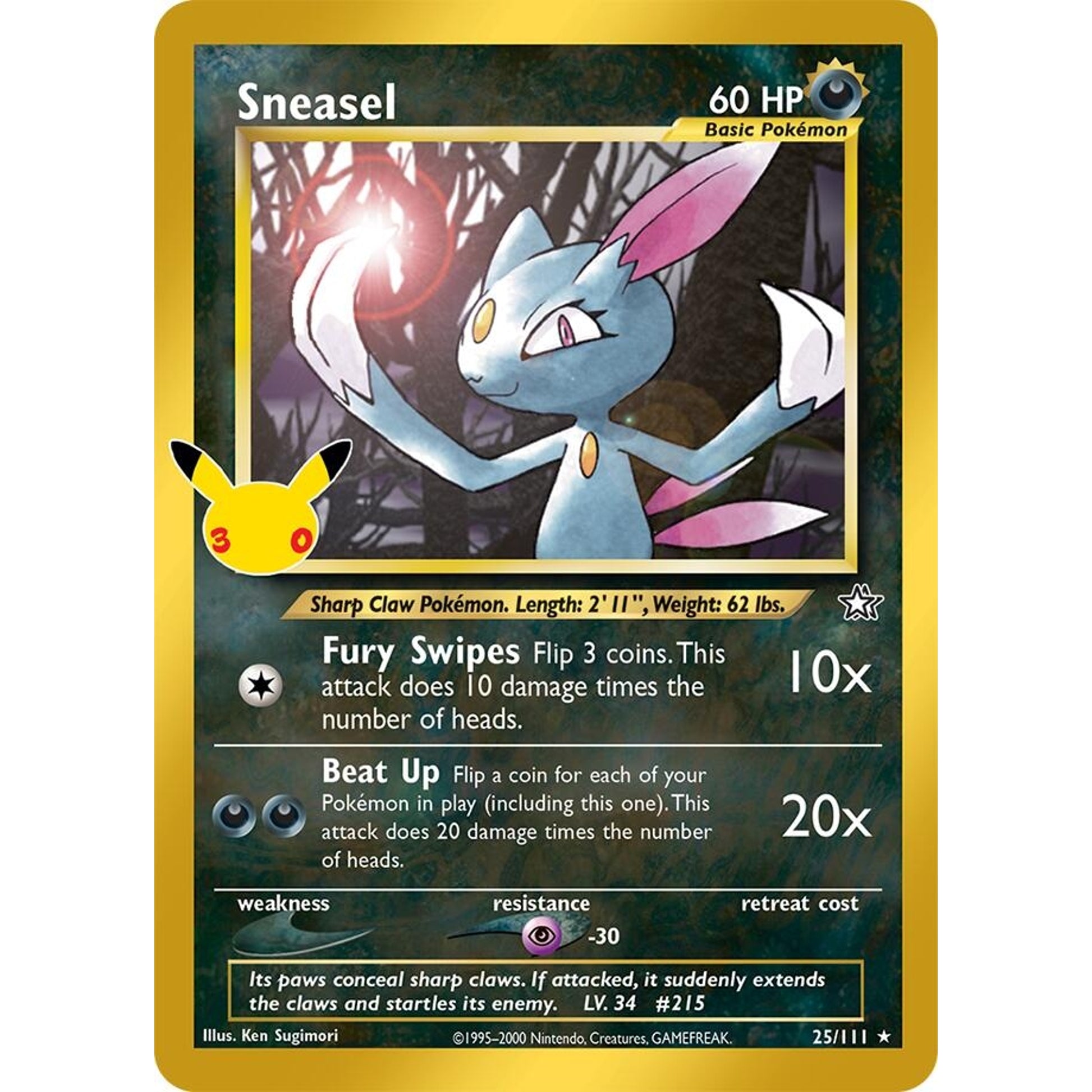 Image for Sneasel (25/111) (30C) - Pokemon