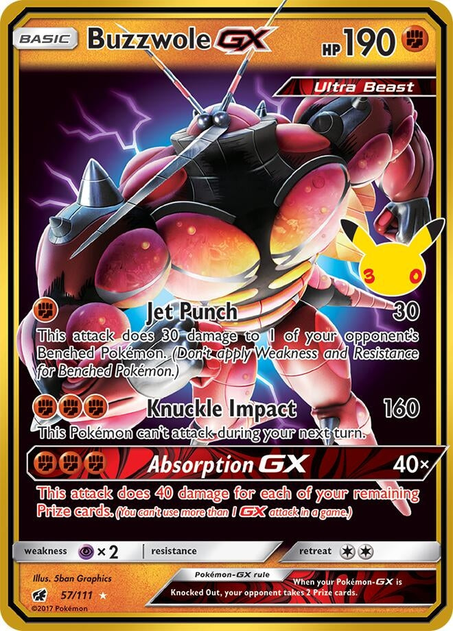 Image for Buzzwole GX (57/111) (30C) - Pokemon