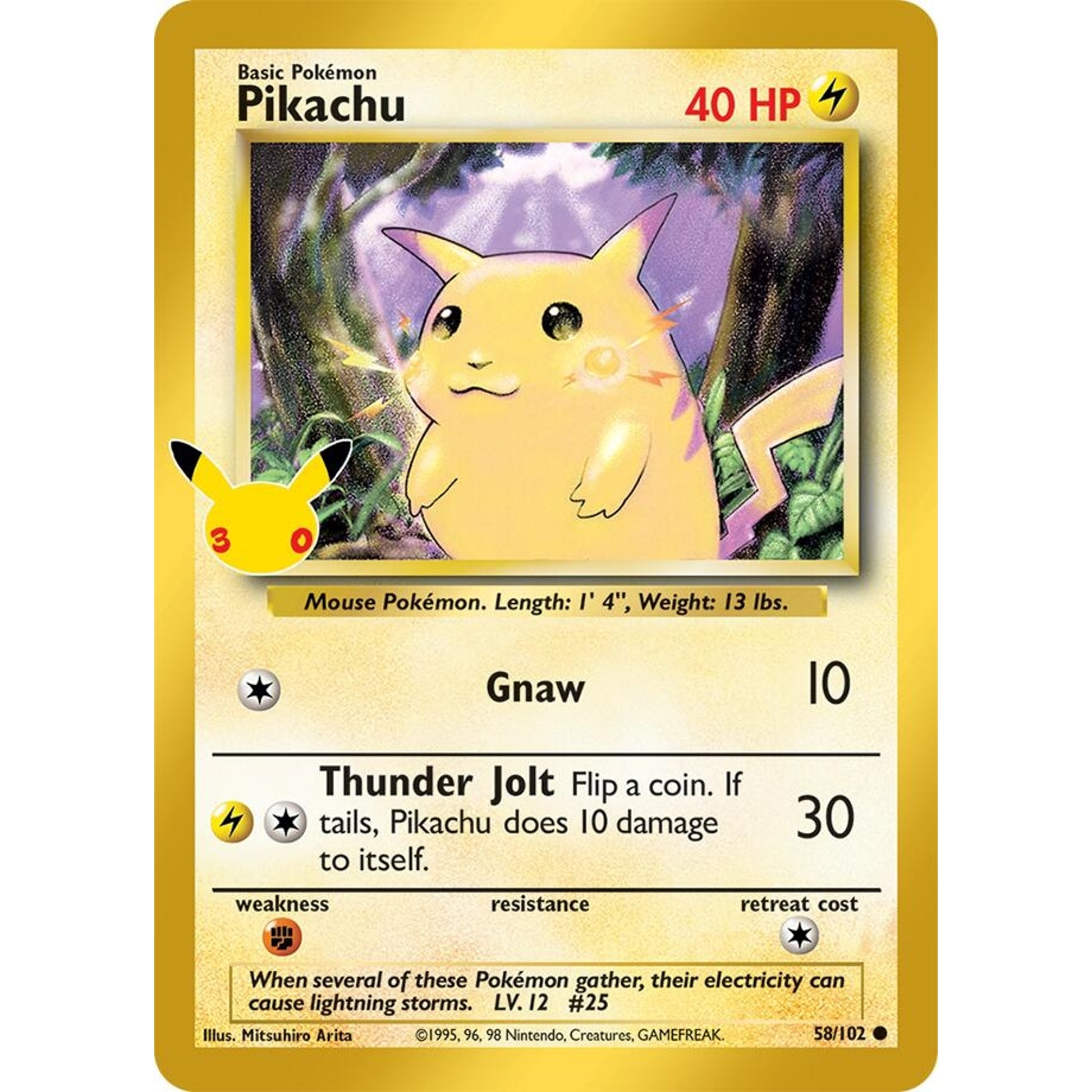 Image for Pikachu (58/102) (30C) - Pokemon