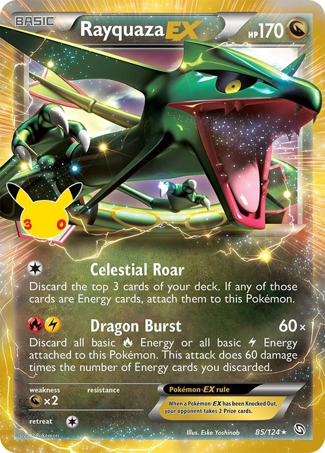 Image for Rayquaza EX (85/124) (30C) - Pokemon