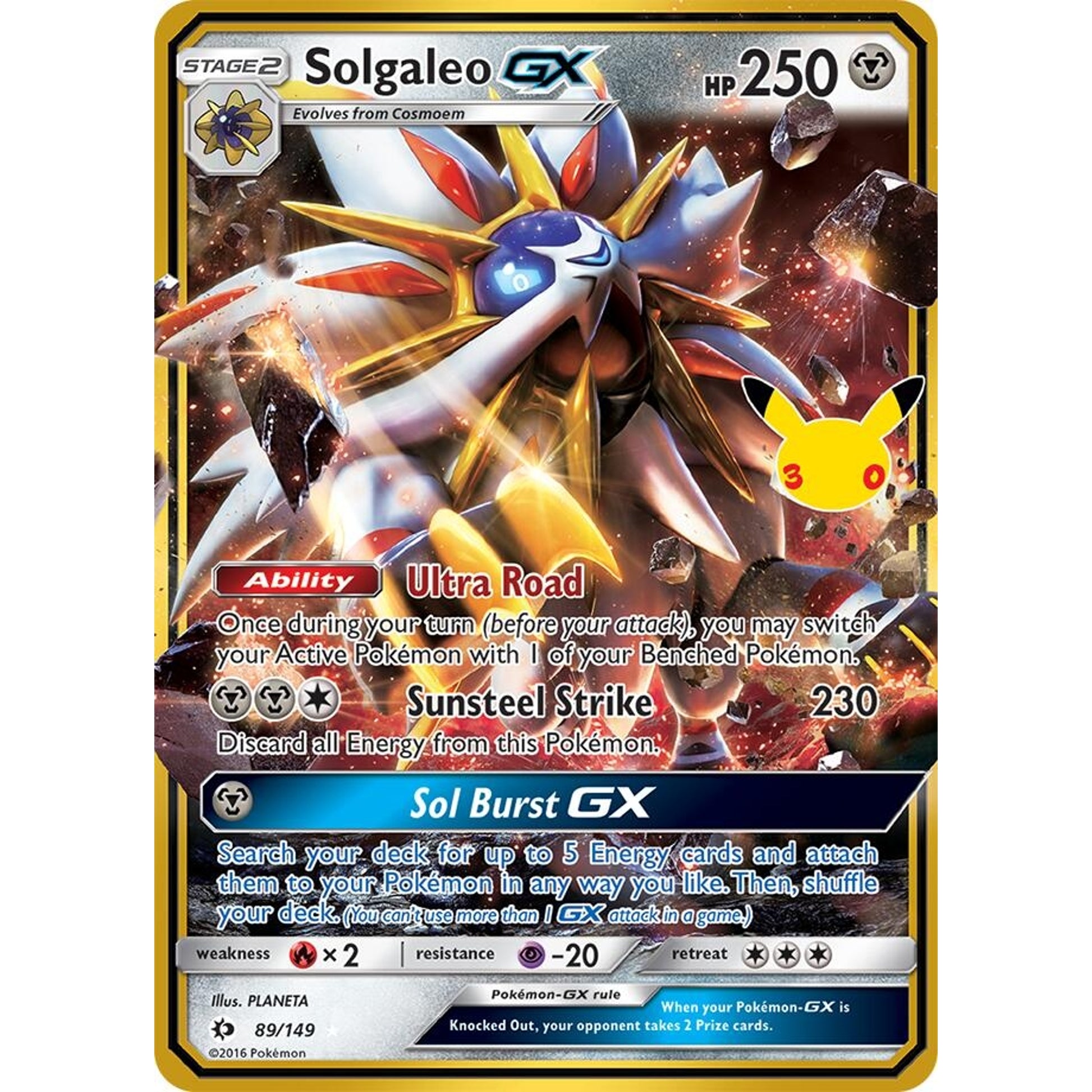 Image for Solgaleo GX (89/149) (30C) - Pokemon