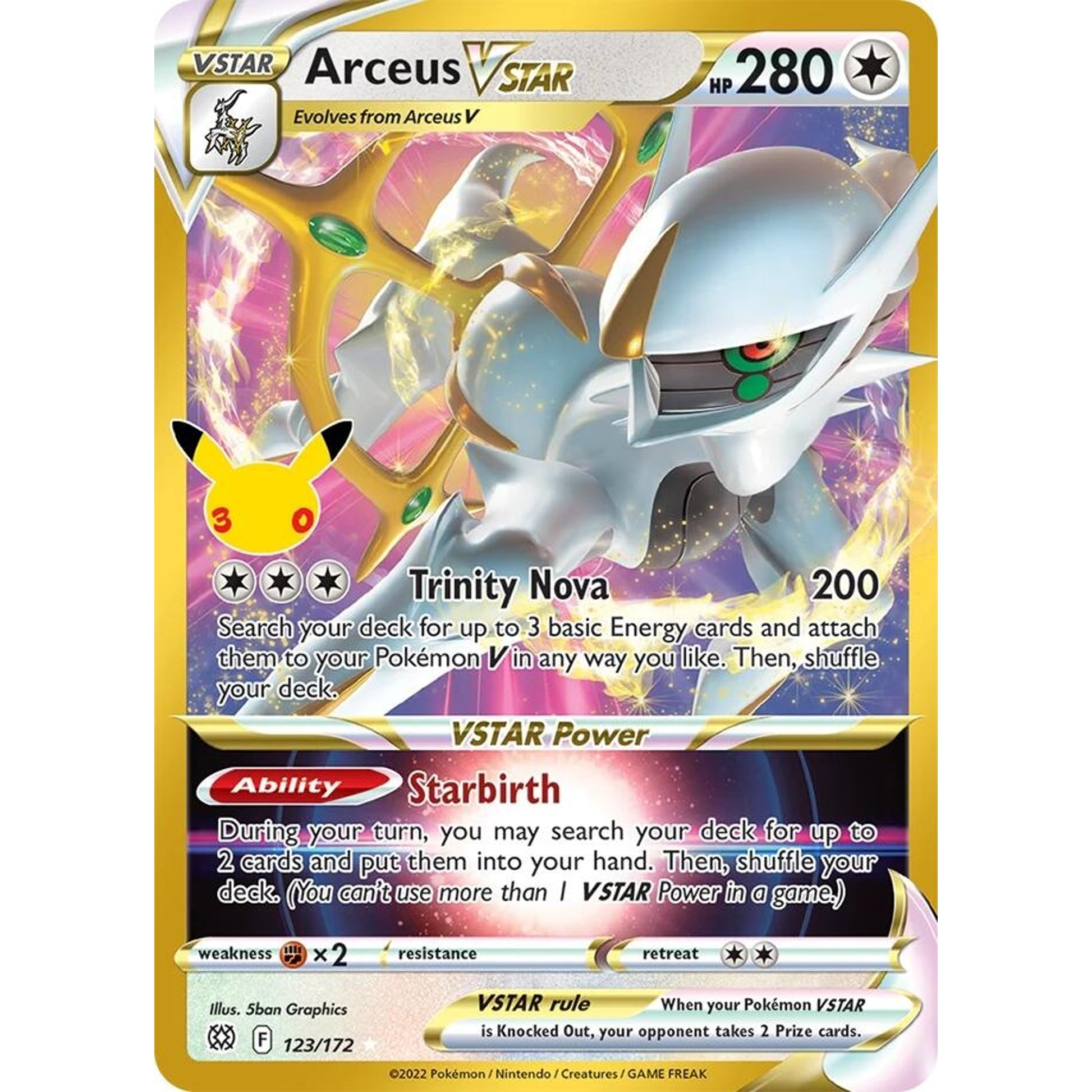 Image for Arceus VSTAR (123/172) (30C) - Pokemon