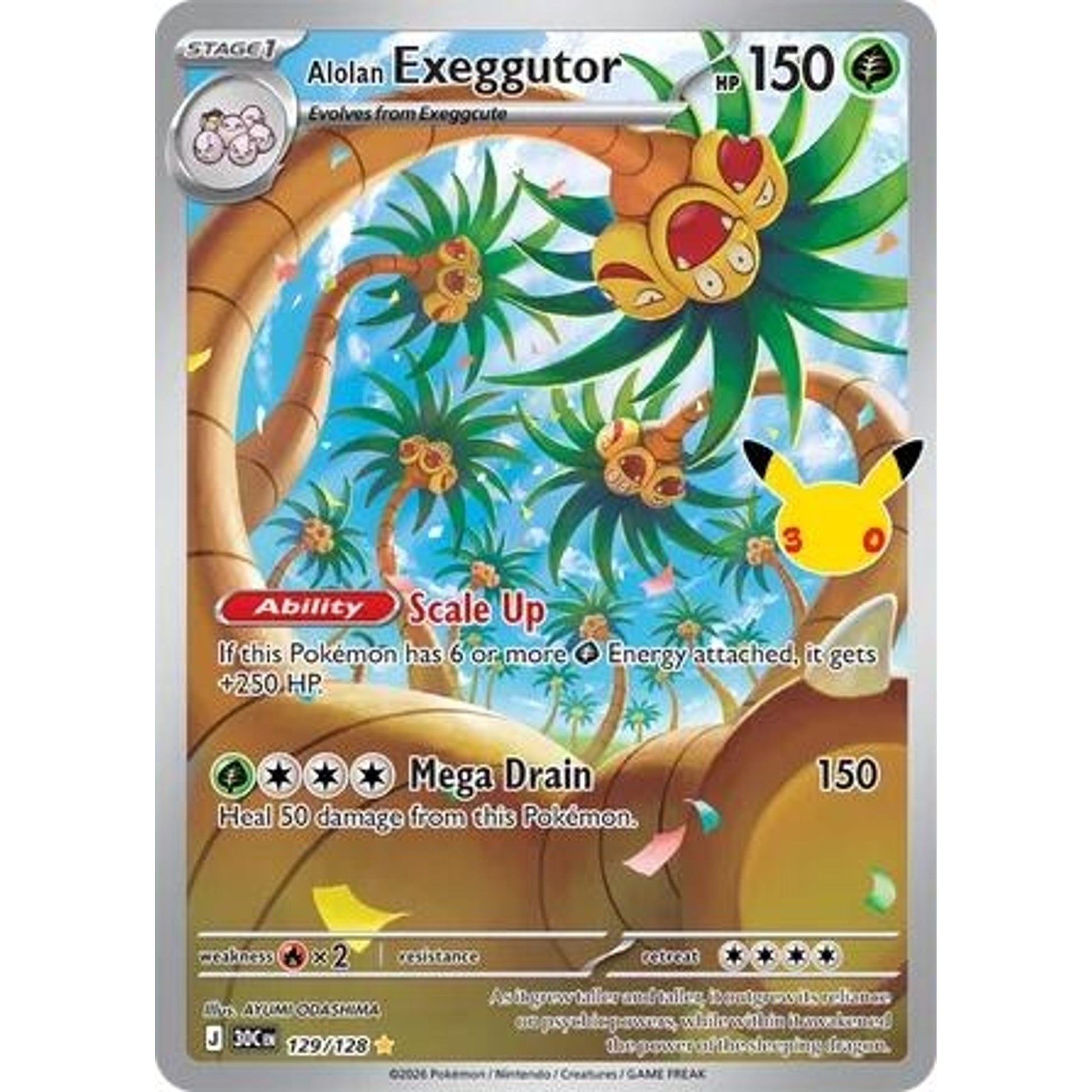 Image for Alolan Exeggutor (129/128) (30C) - Pokemon