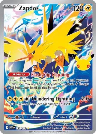 Image for Zapdos (133/128) (30C) - Pokemon