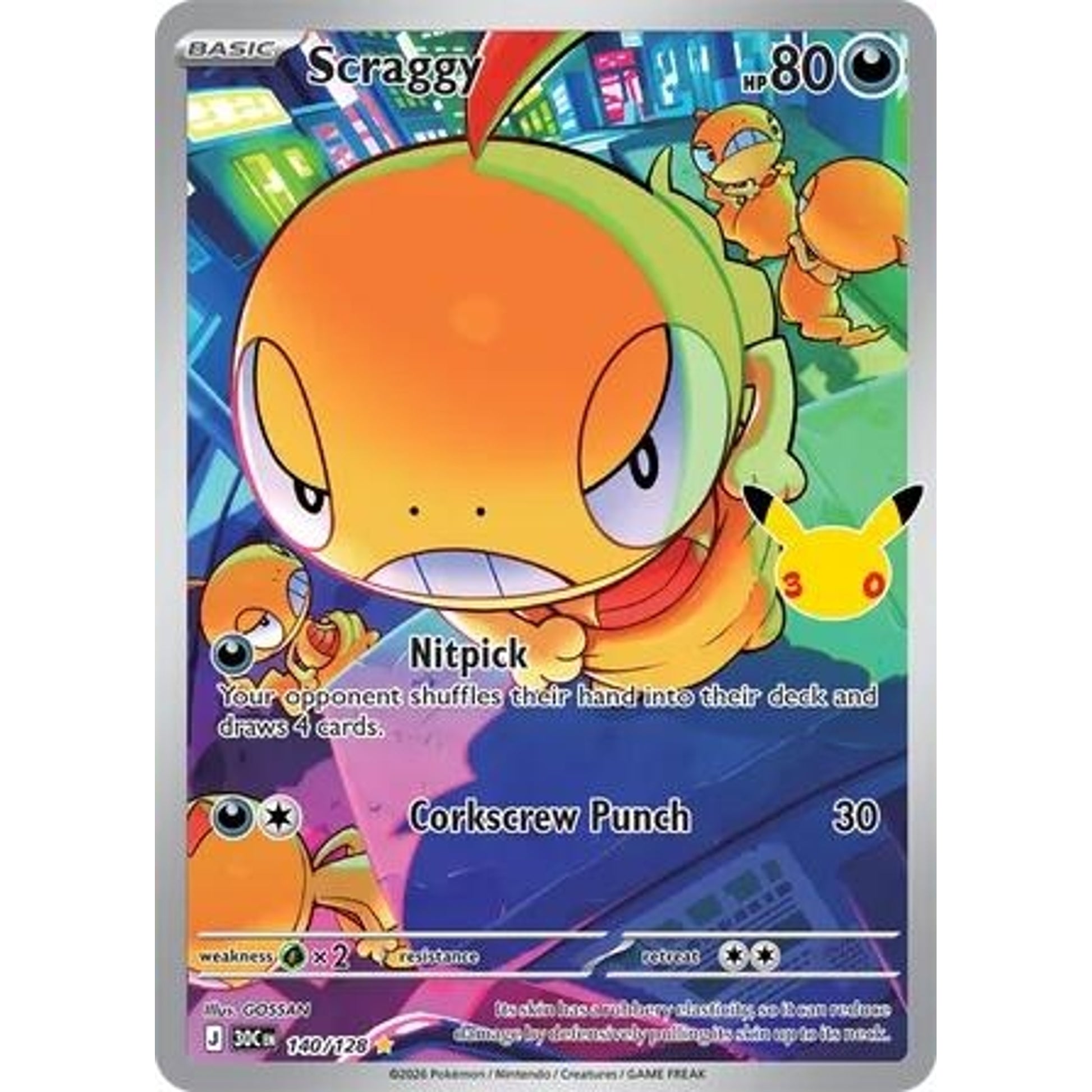 Image for Scraggy (140/128) (30C) - Pokemon