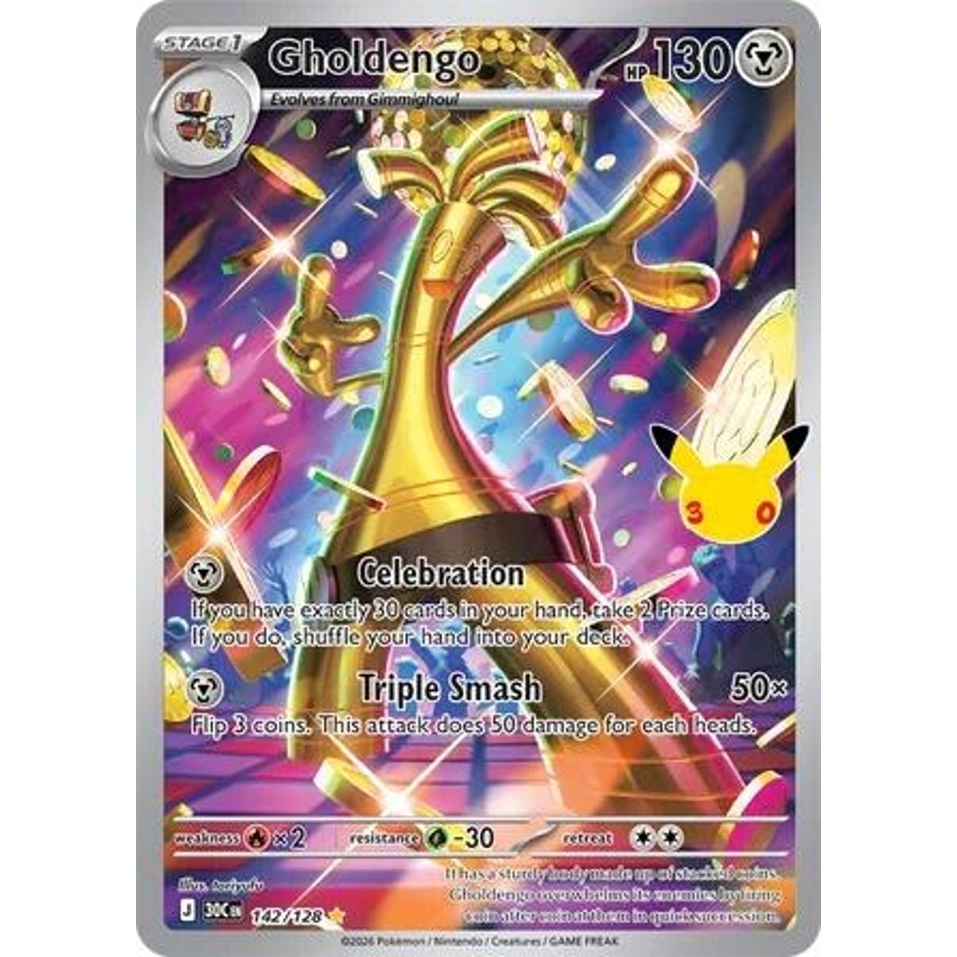 Image for Gholdengo (142/128) (30C) - Pokemon