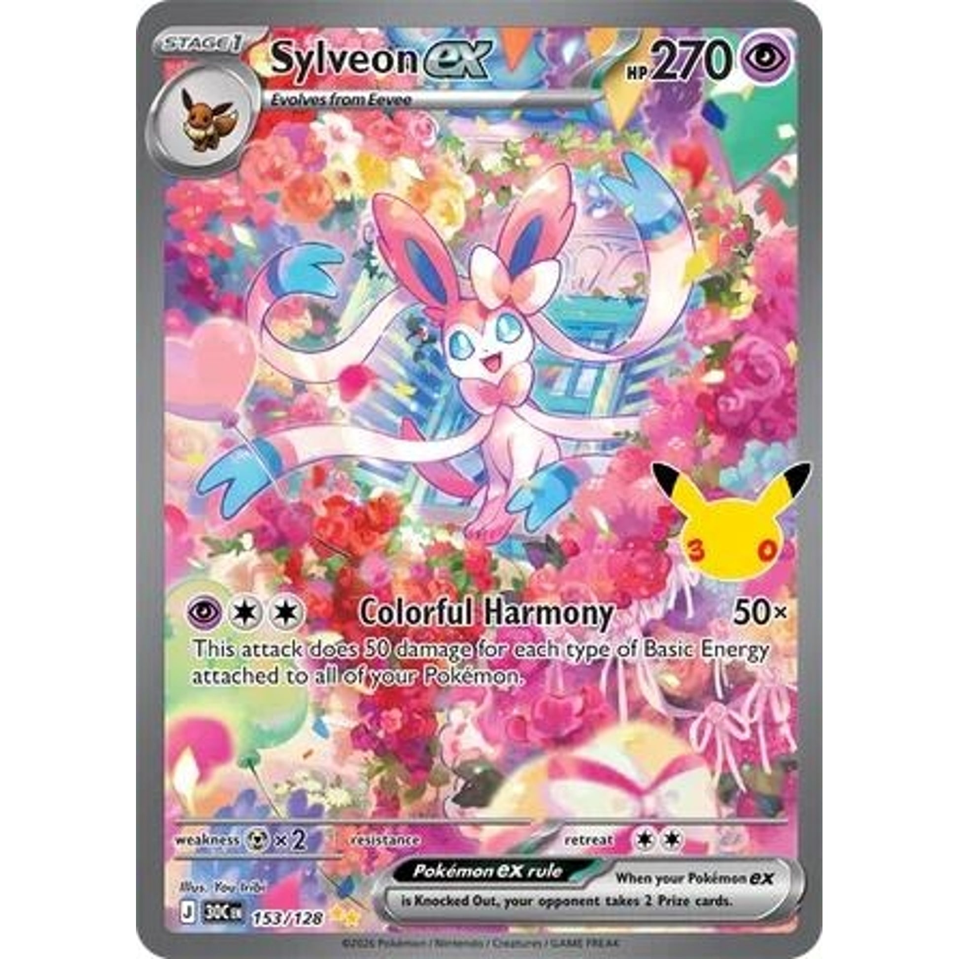 Image for Sylveon ex (153/128) (30C) - Pokemon