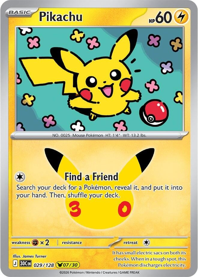Image for Pikachu (029/128) (30C) - Pokemon
