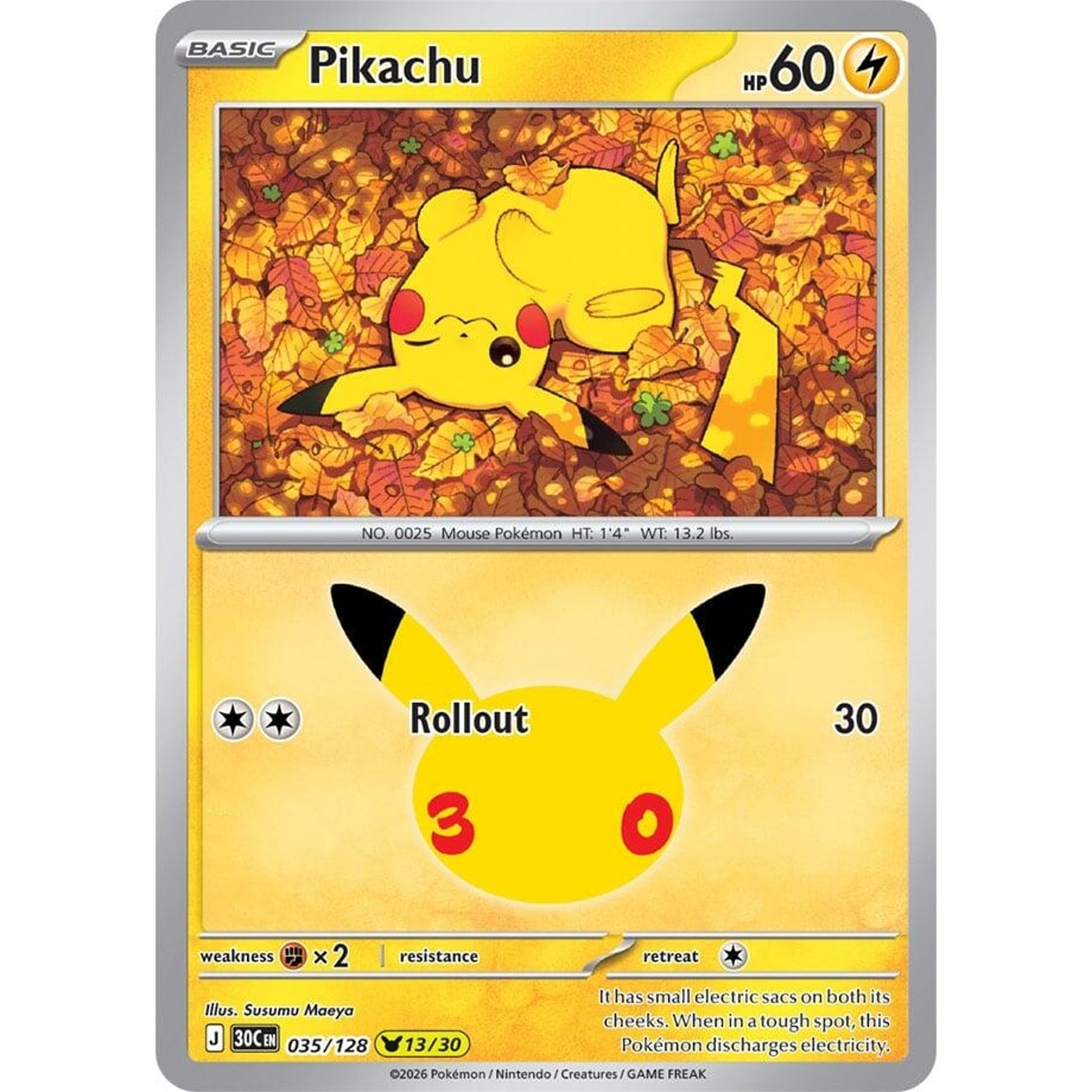 Image for Pikachu (035/128) (30C) - Pokemon