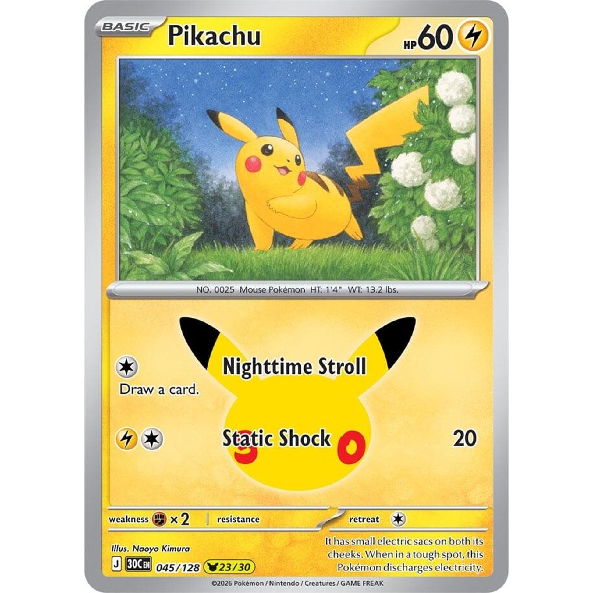 Image for Pikachu (045/128) (30C) - Pokemon