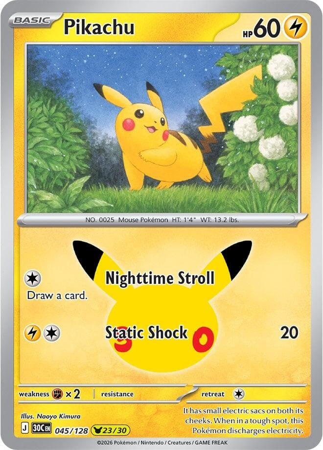 Image for Pikachu (045/128) (30C) - Pokemon
