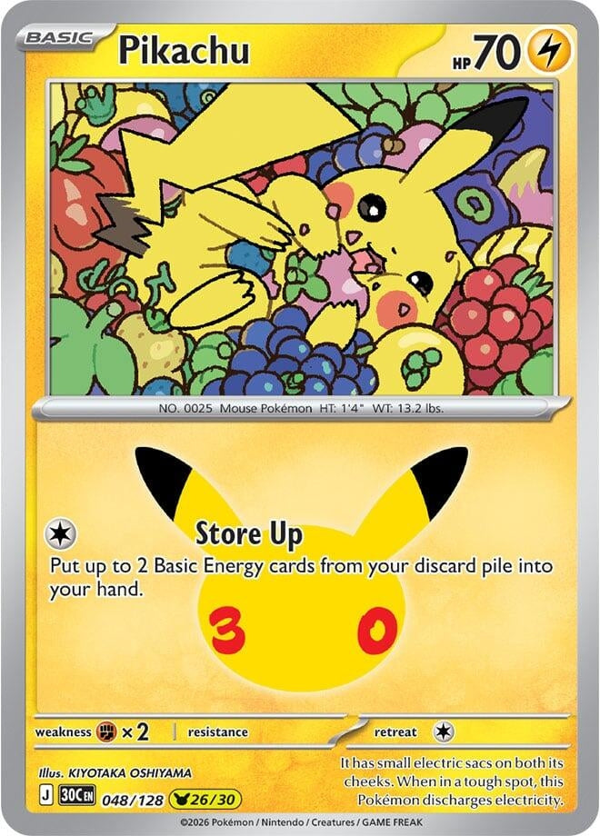 Image for Pikachu (048/128) (30C) - Pokemon
