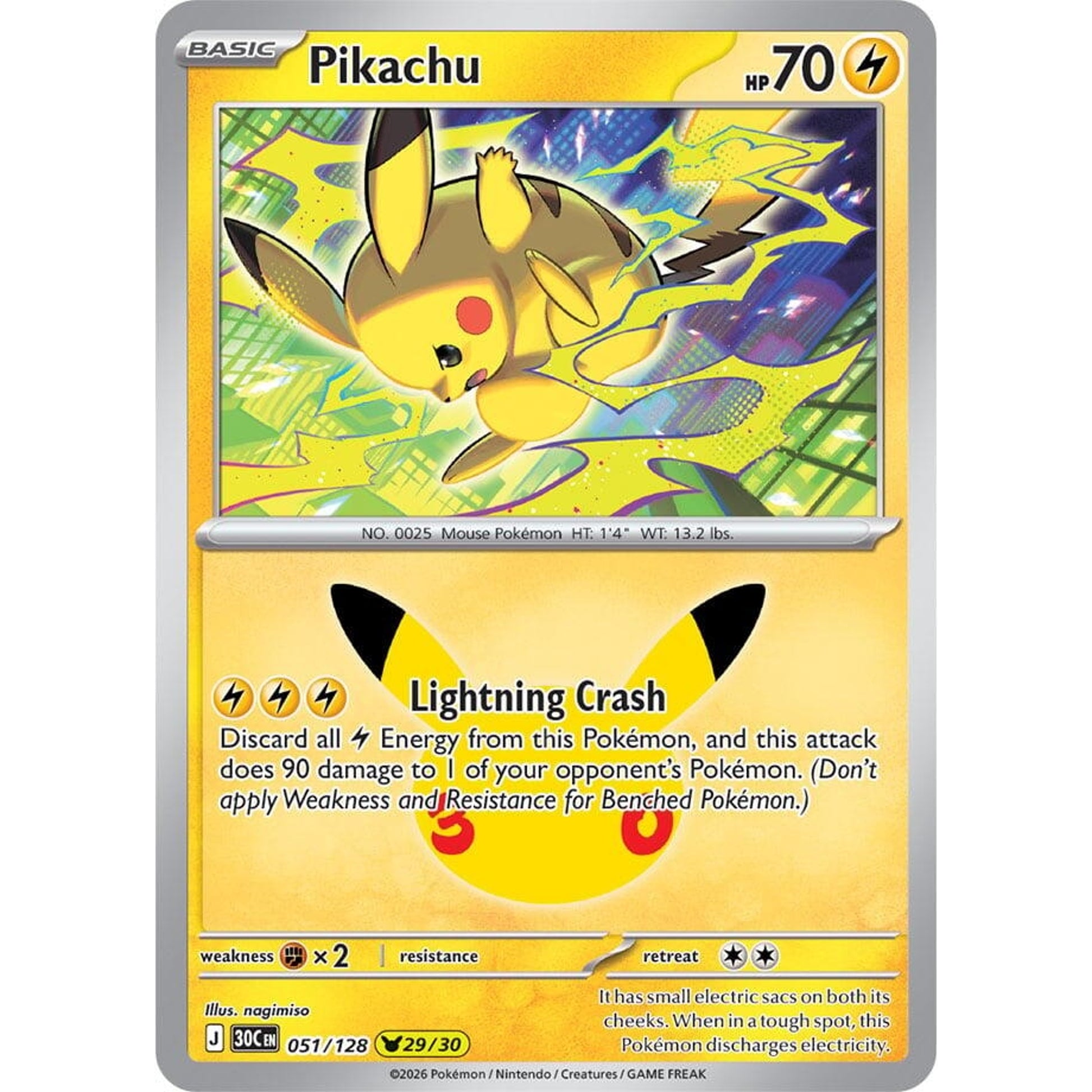 Image for Pikachu (051/128) (30C) - Pokemon