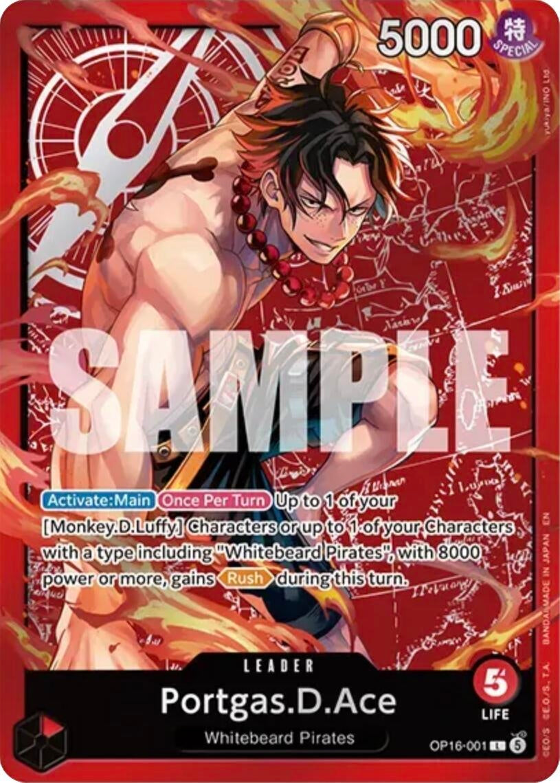 Image for Portgas.D.Ace (Ace Deck) (OP16-001) (SD01) - One Piece Card Game