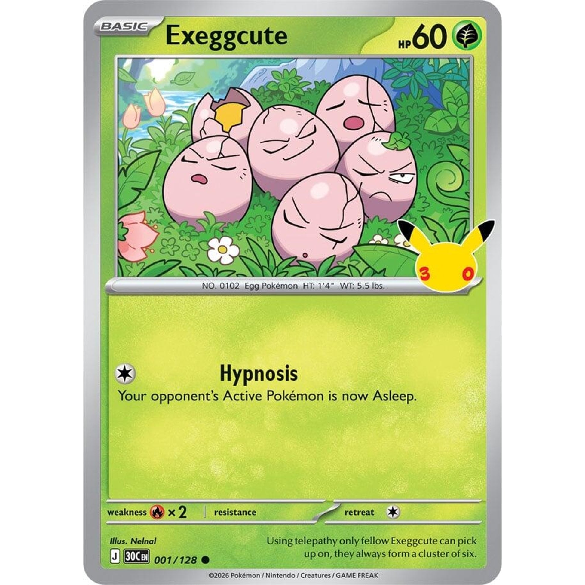 Image for Exeggcute (001/128) (30C) - Pokemon
