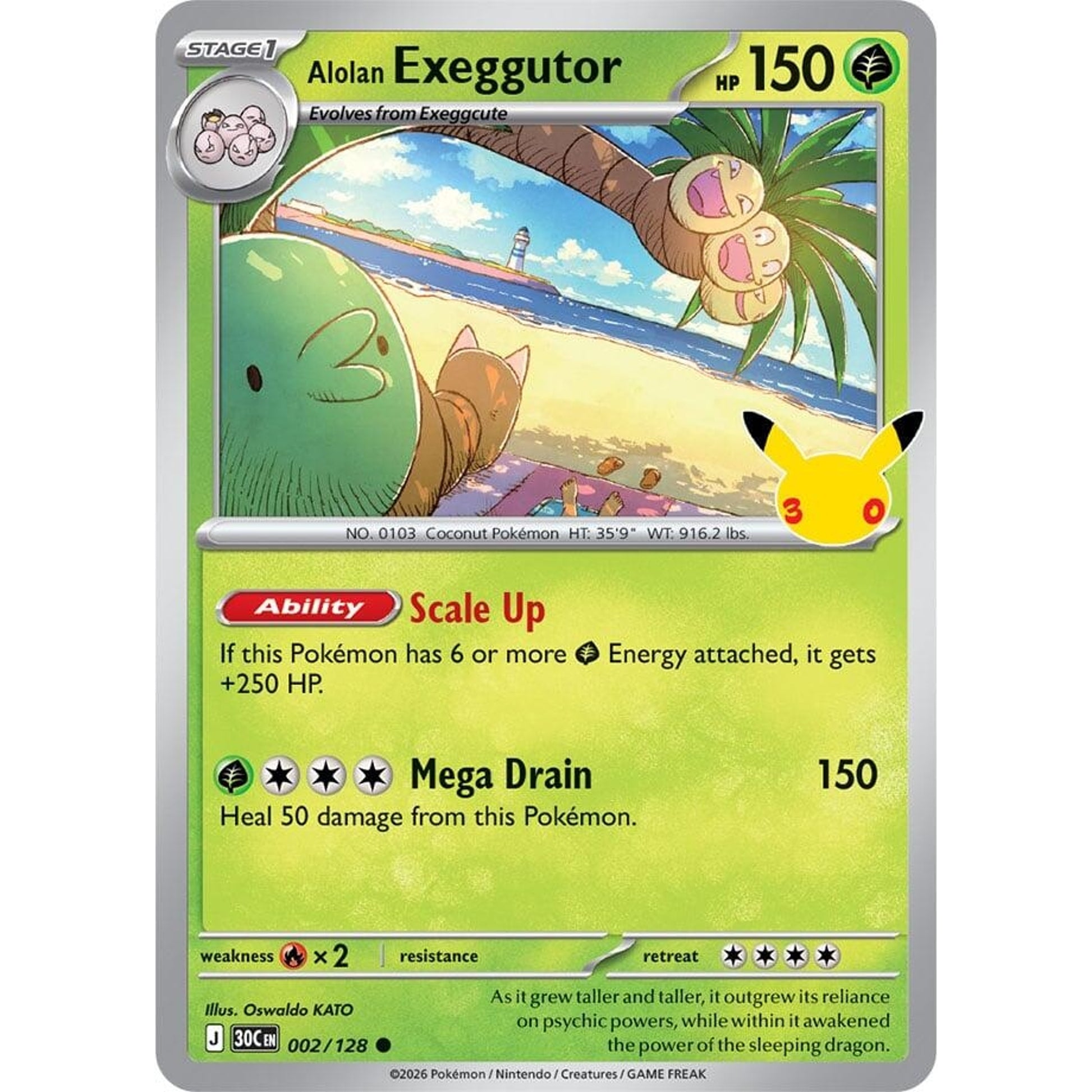 Image for Alolan Exeggutor (002/128) (30C) - Pokemon