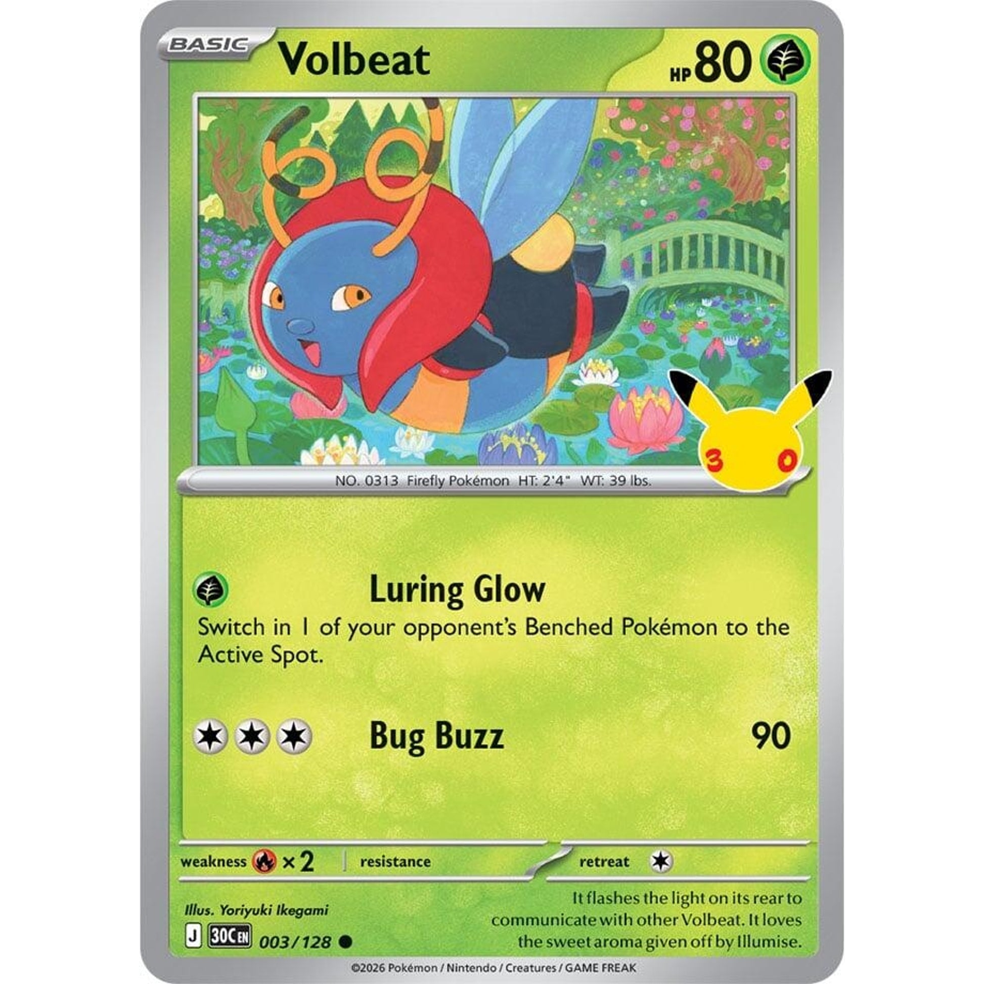 Image for Volbeat (003/128) (30C) - Pokemon