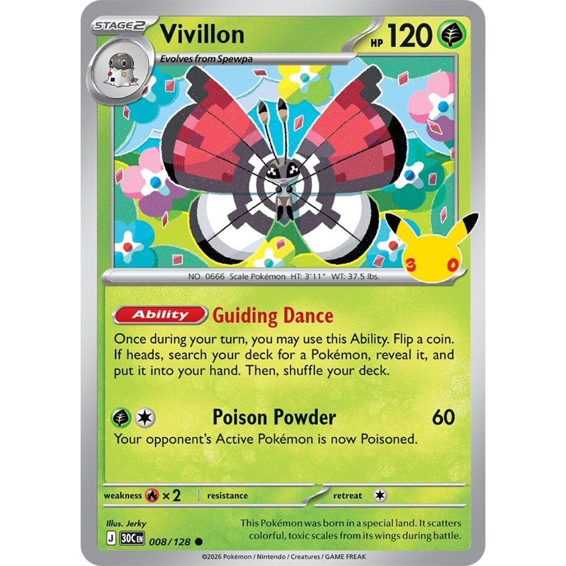 Image for Vivillon (008/128) (30C) - Pokemon