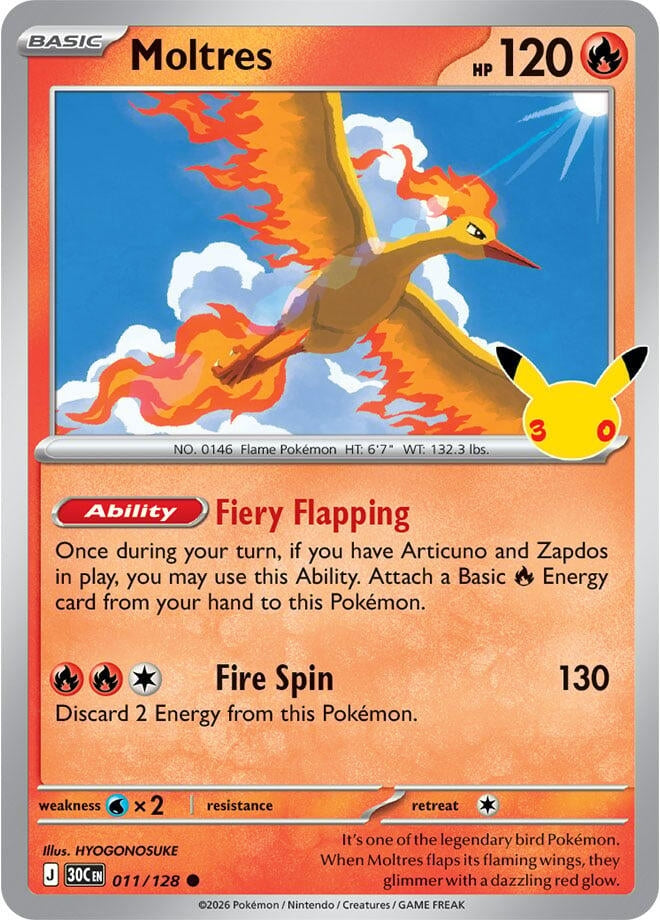 Image for Moltres (011/128) (30C) - Pokemon