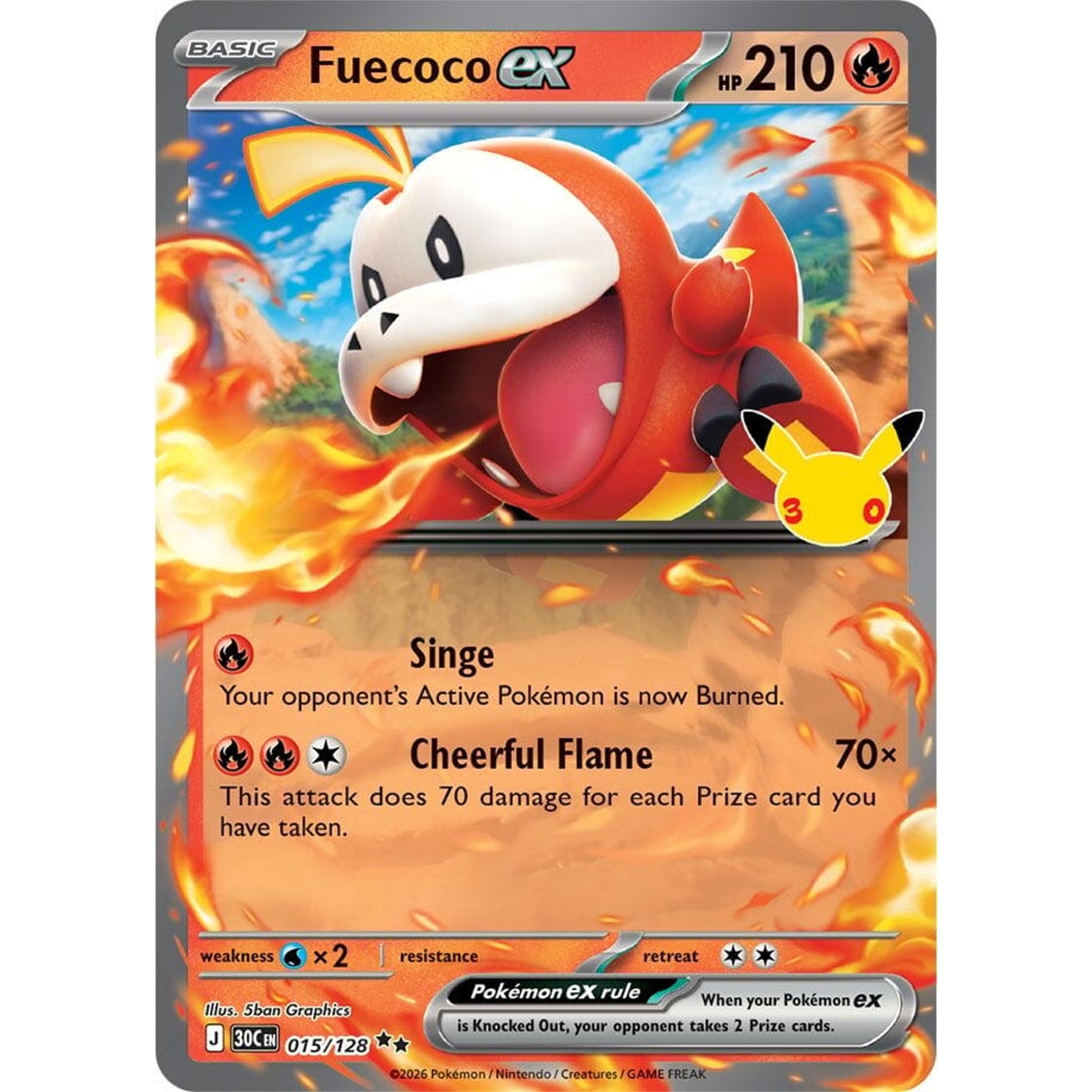 Image for Fuecoco ex (015/128) (30C) - Pokemon