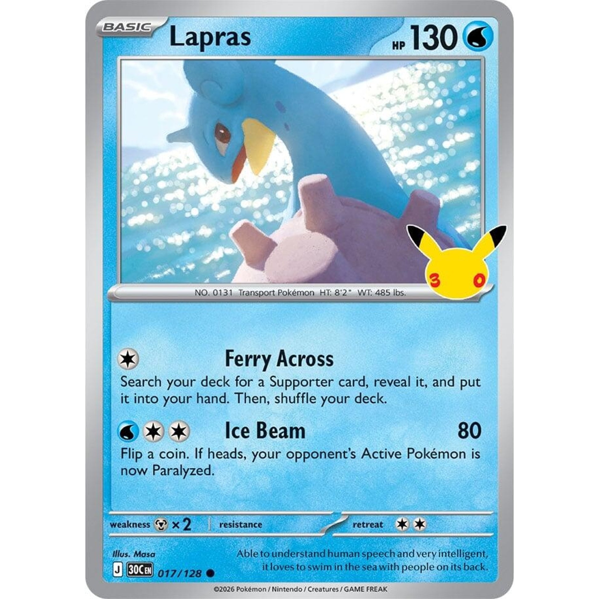 Image for Lapras (017/128) (30C) - Pokemon