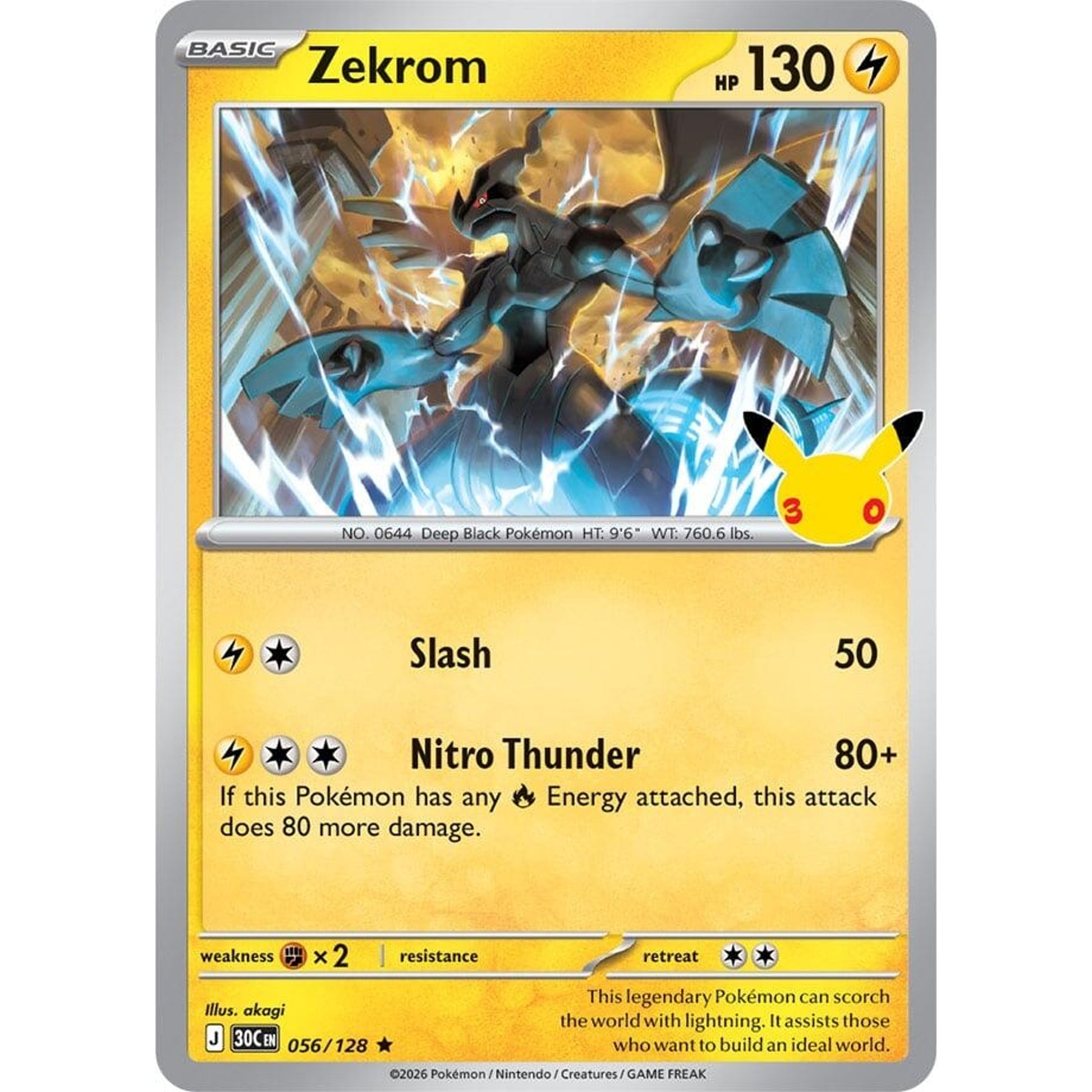 Image for Zekrom (056/128) (30C) - Pokemon