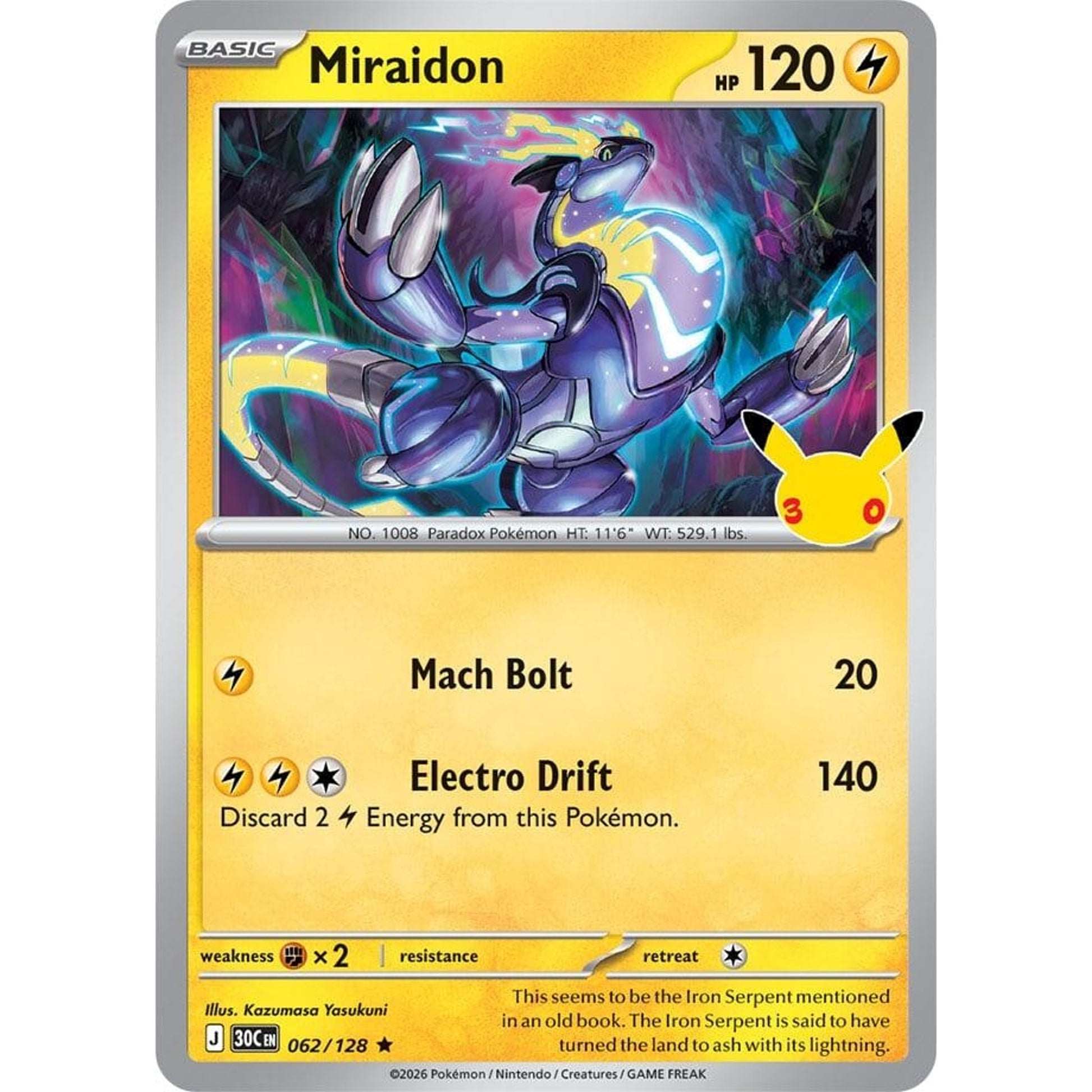 Image for Miraidon (062/128) (30C) - Pokemon