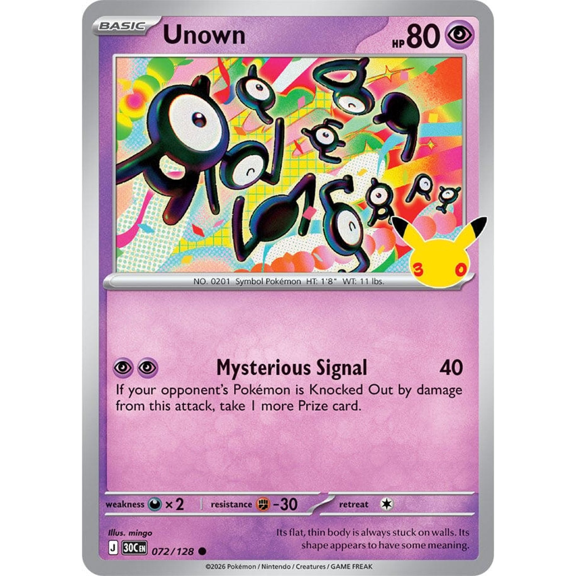 Image for Unown (072/128) (30C) - Pokemon
