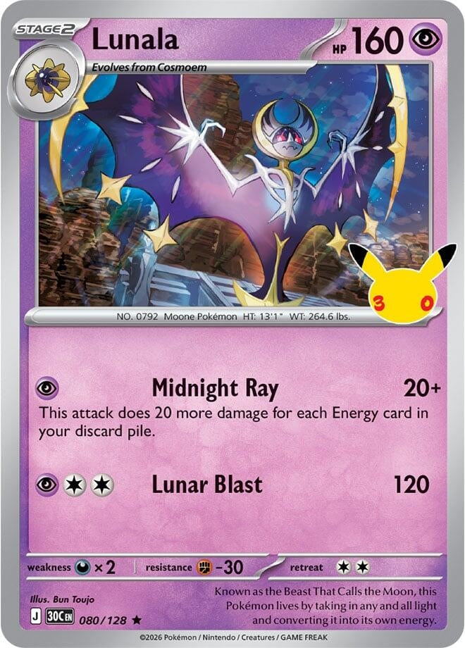 Image for Lunala (080/128) (30C) - Pokemon