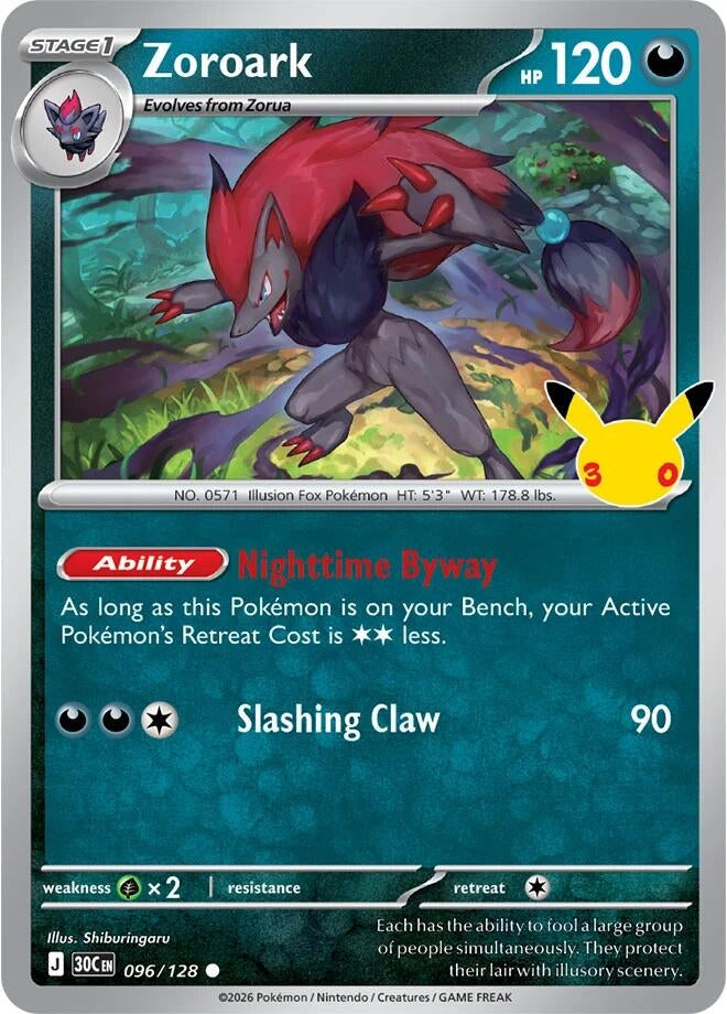 Image for Zoroark (096/128) (30C) - Pokemon