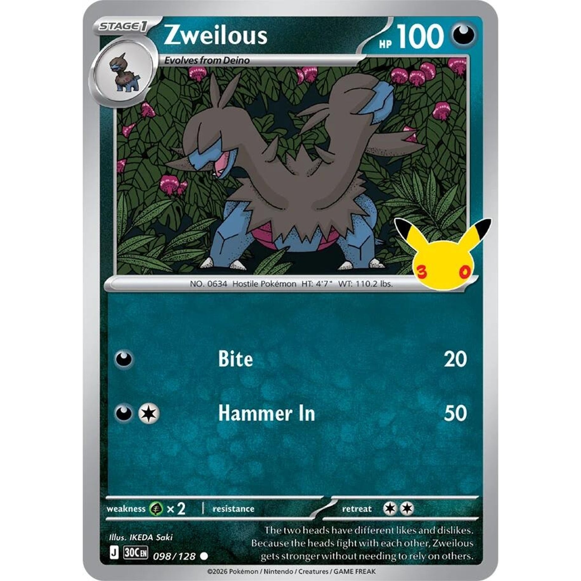 Image for Zweilous (098/128) (30C) - Pokemon