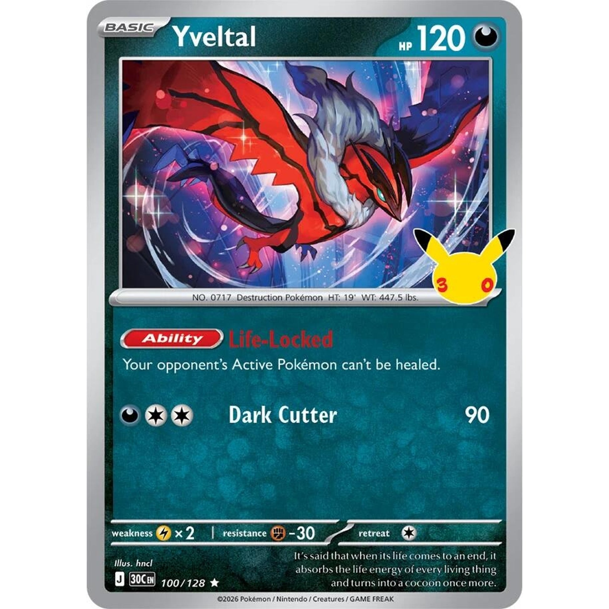 Image for Yveltal (100/128) (30C) - Pokemon