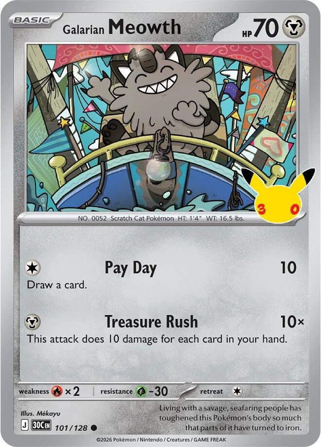 Image for Galarian Meowth (101/128) (30C) - Pokemon