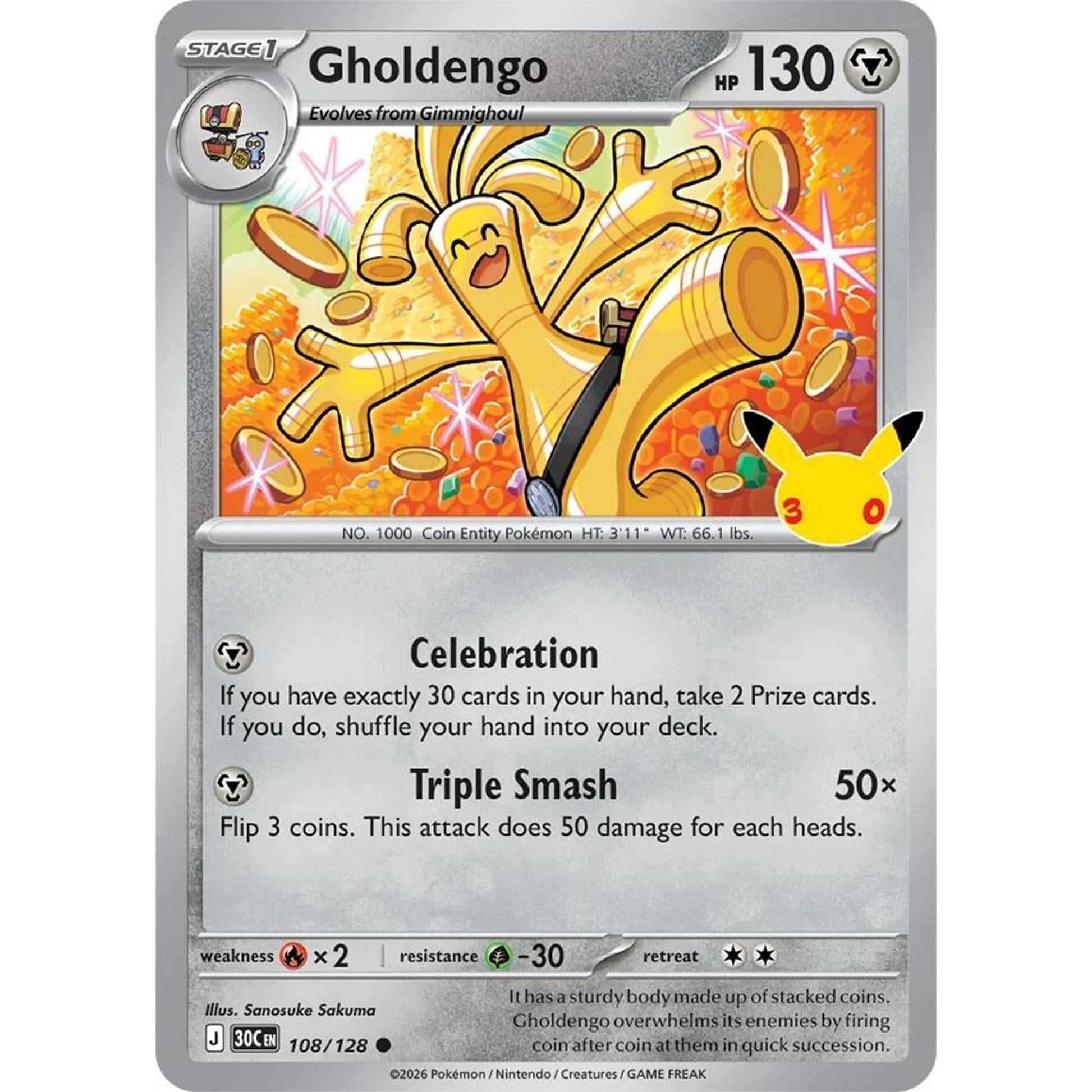 Image for Gholdengo (108/128) (30C) - Pokemon