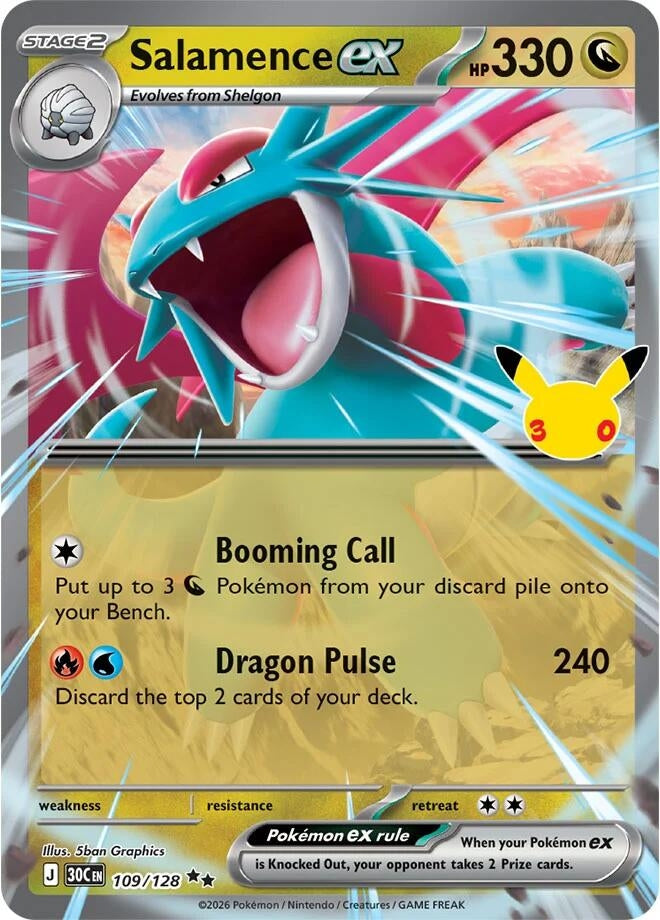 Image for Salamence ex (109/128) (30C) - Pokemon