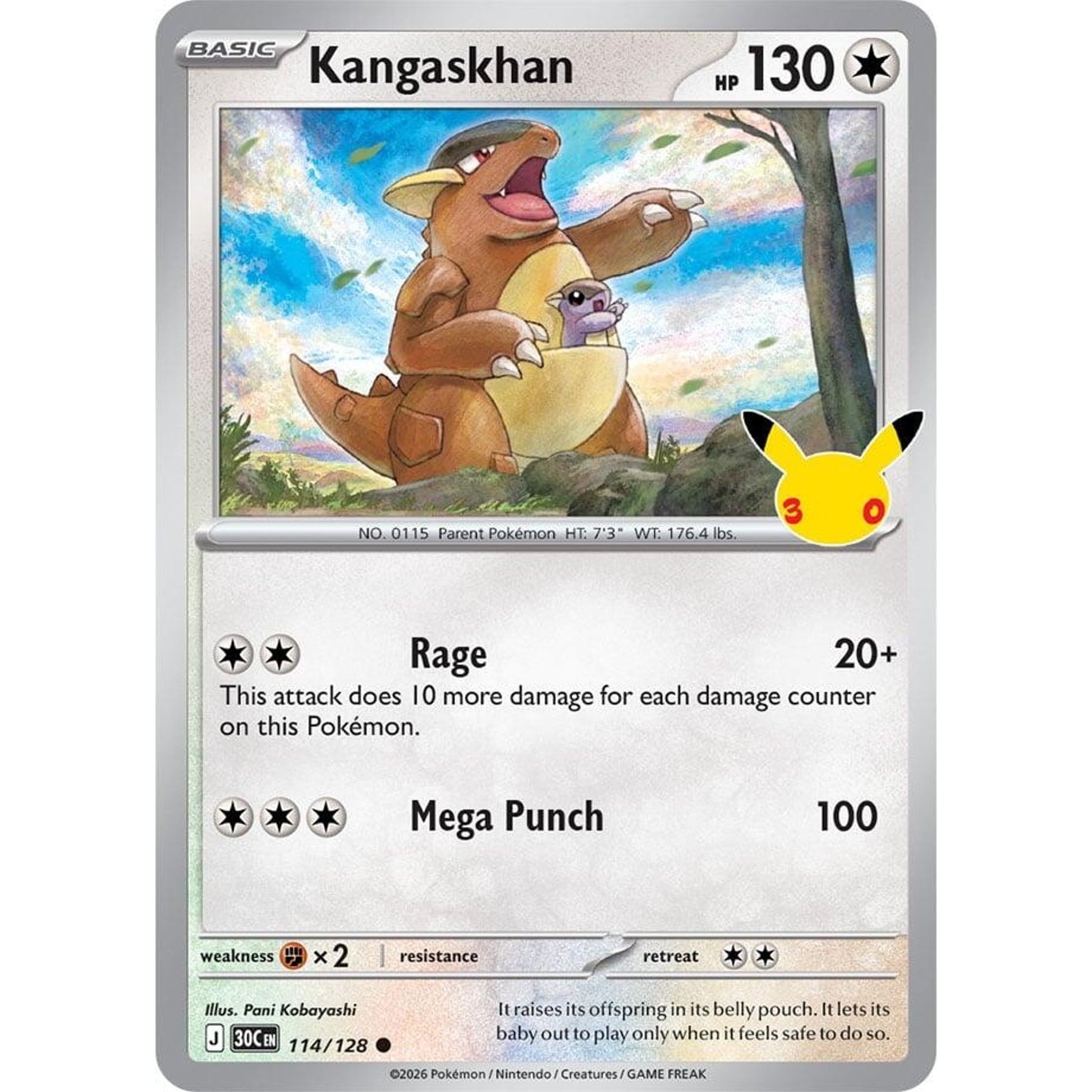 Image for Kangaskhan (114/128) (30C) - Pokemon