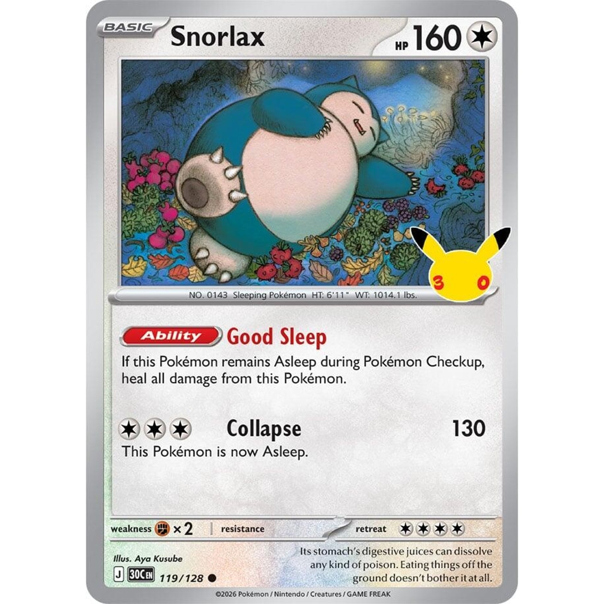 Image for Snorlax (119/128) (30C) - Pokemon