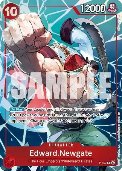 Image for Edward.Newgate (Premium Card Collection -Flame-Flame Fruit Coliseum Edition-) (P-152) (OP-PR) - One Piece Card Game