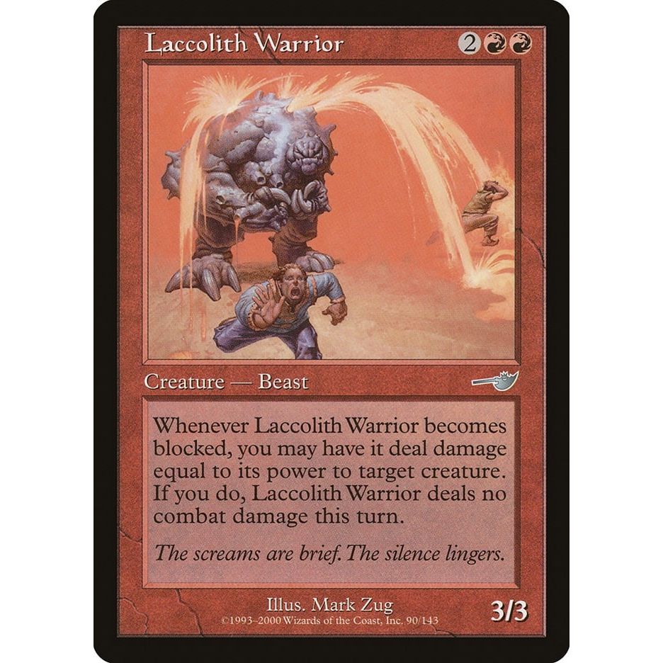 Image for Laccolith Warrior (90) (NMS) - Magic: The Gathering