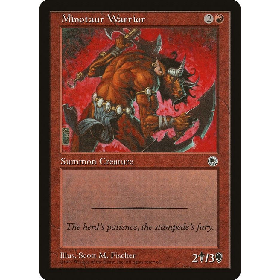 Image for Minotaur Warrior (POR) - Magic: The Gathering